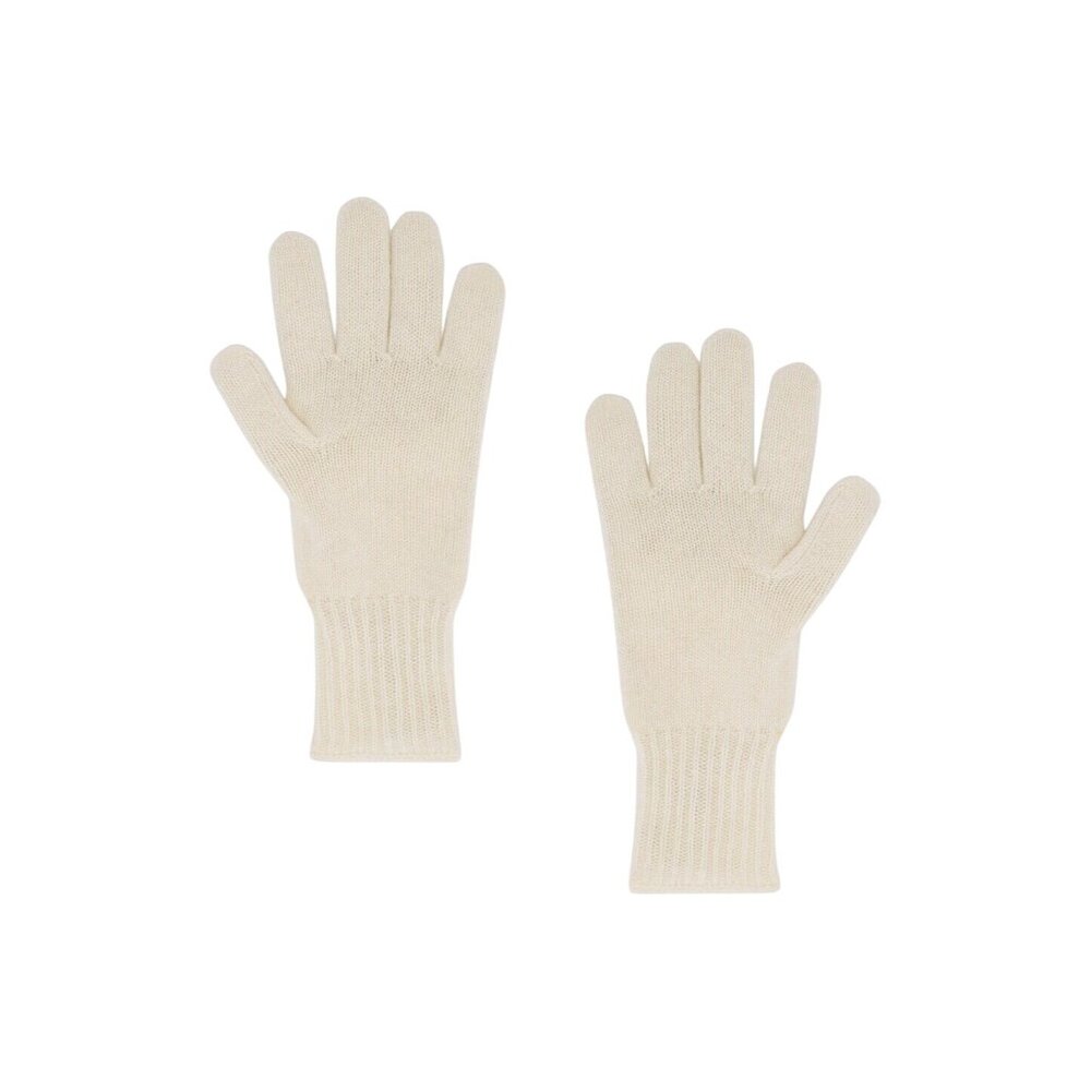 Hat Attack Cashmere Gloves in Ivory One Size New Womens Mittens Knit - Picture 2 of 6